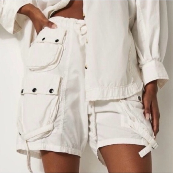 Free People Pants - ⚡️NWOT Free People Moon Bay Parachute Cargo Shorts